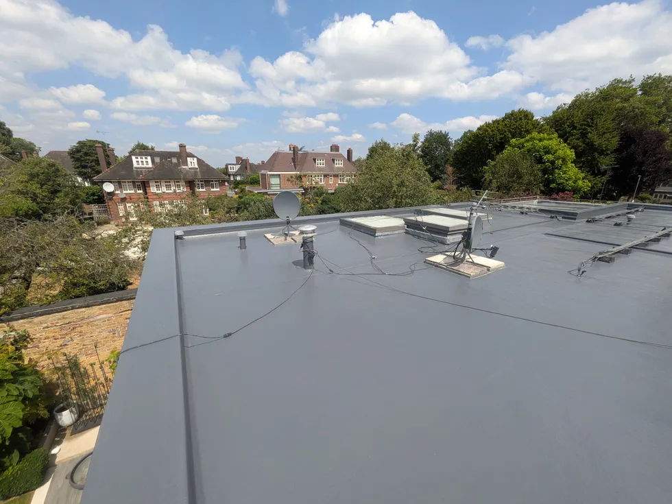 GRP roof overlay by Smartseal Flat Roofing, Putney
