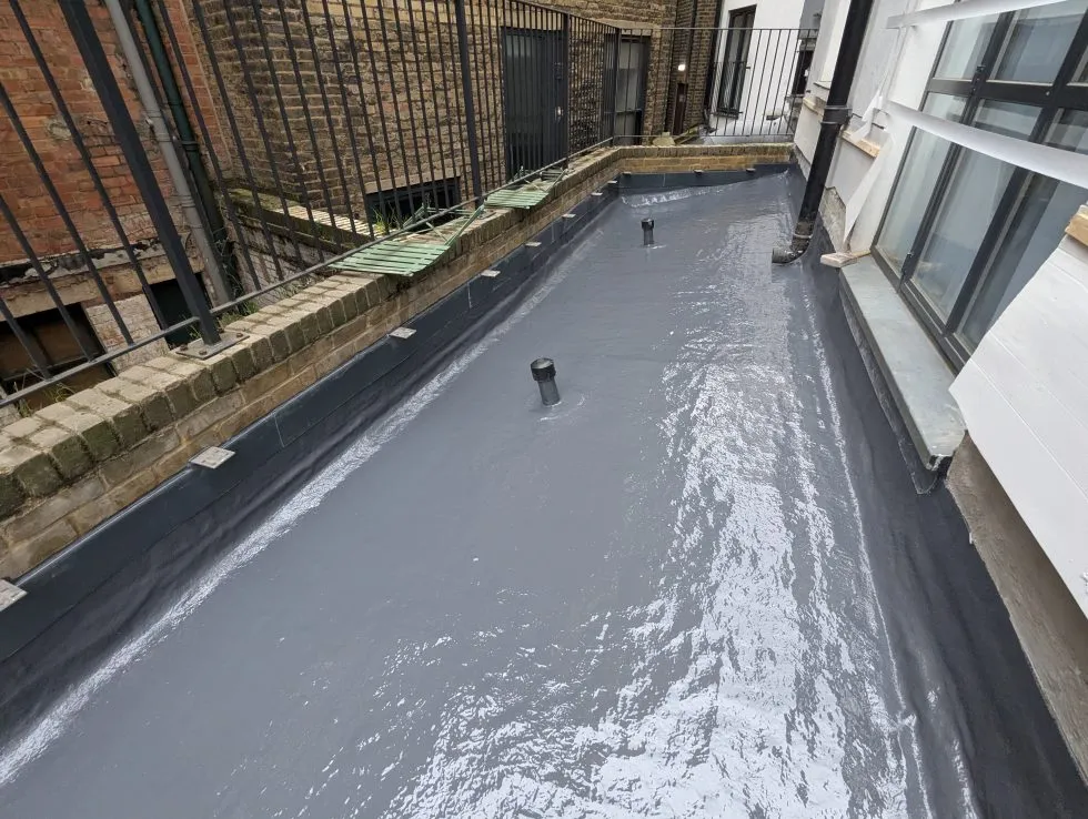 GRP roof overlay by Smartseal Flat Roofing, Shoreditch
