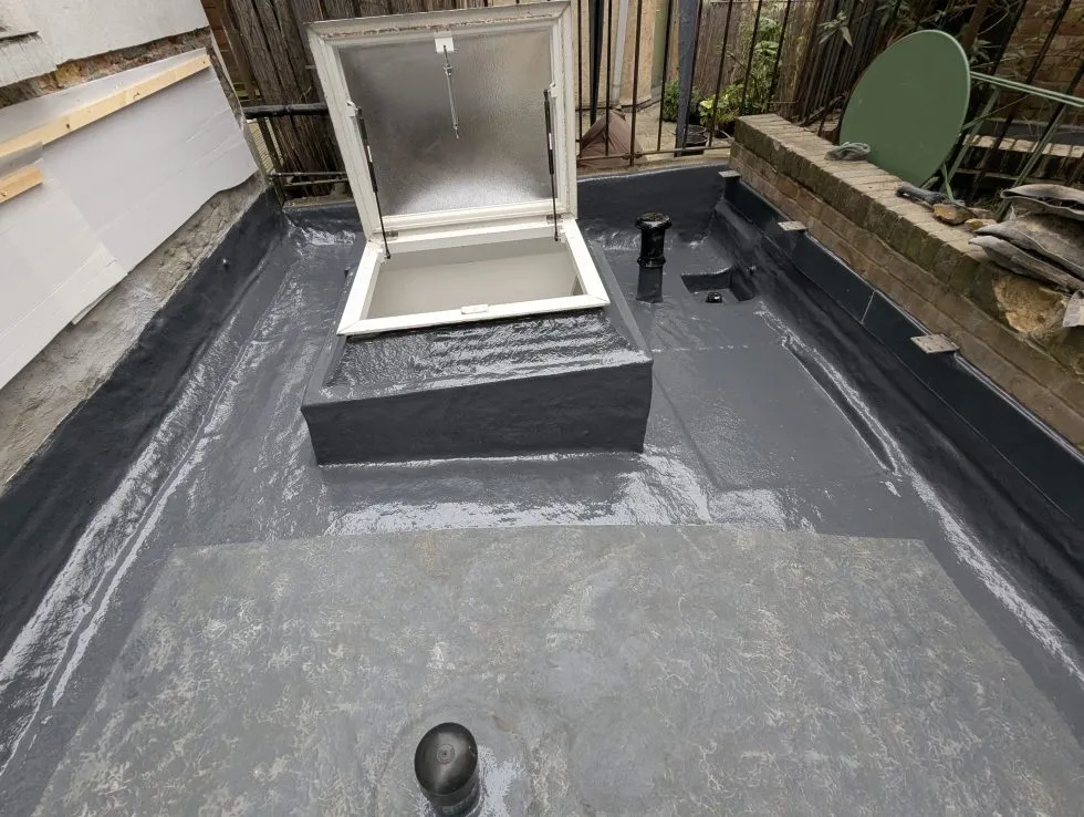 GRP roof overlay by Smartseal Flat Roofing, Shoreditch